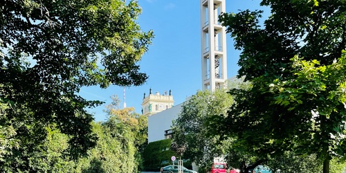 The Hus Choir in Vinohrady is a house of prayer of the Czechoslovak Hussite Church on the corner of Dykova Street and U vodrny Street in Prague 10, Vinohrady.