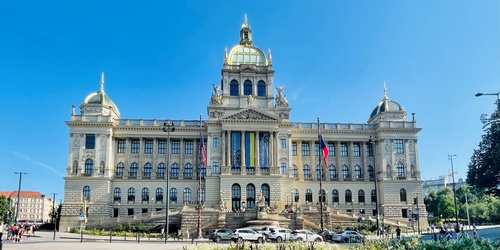 Since 1891, one of the collections of the National Museum has been housed in the monumental Neo-Renaissance historic main building at the top of Wenceslas Square in Prague, which you pass along the north-south main road on your way through the center to the Vinohrady area.