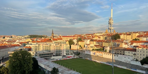 Soccer started to be played in the Prague district of Zizkov in 1897. The stadium is located one tram stop from the main railway station and two tram stops in the other direction from Olsan´s Square.