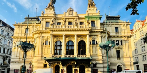 Vinohrady Theatre is one of the main drama theatres in Prague. It is located on Peace Square in the Vinohrady district of Prague 2. The building of the theatre, mostly in the Neo-Renaissance style with Art Nouveau elements from 1907, is located in the Vinohrady, Zizkov, Vrsovice Municipal Conservation Area.